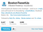Boston Tweet up Profile