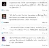 sports social media tweets