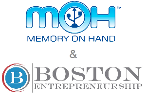 Memory on Hand and Boston Entrepreneurs Logo